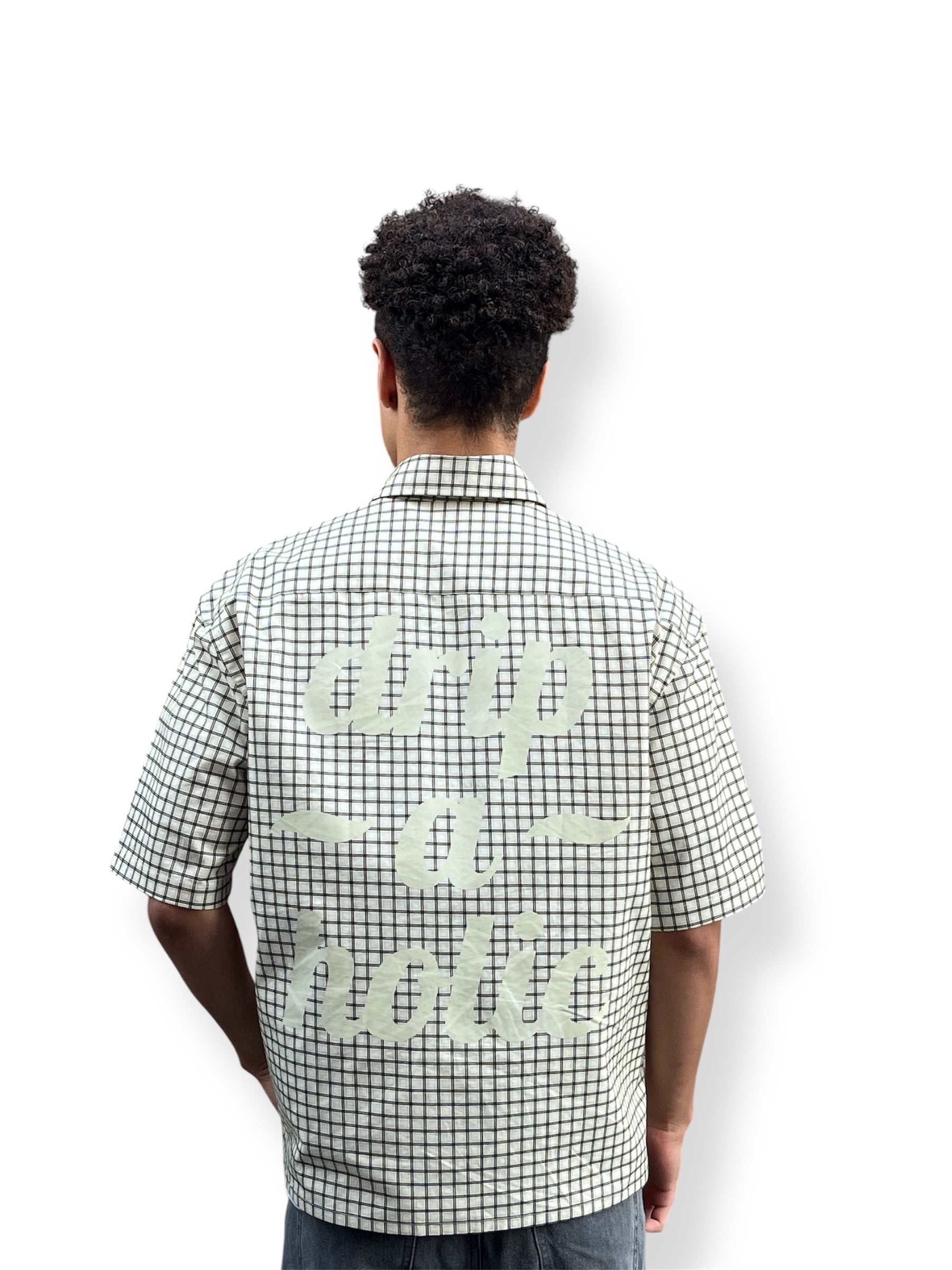 Sentes 'drip-a-holic checked' shirt